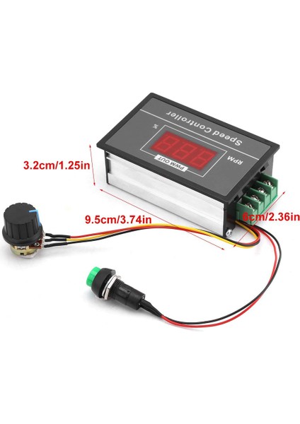 Dc 6-60V Pwm Dc Motor Hız Denetleyicisi (Pwm) Hız Ayarlanabilir Adımsız Vali Regülatörü, Motor Hız Denetleyicisi (Yurt Dışından) fiyatları