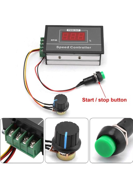 Dc 6-60V Pwm Dc Motor Hız Denetleyicisi (Pwm) Hız Ayarlanabilir Adımsız Vali Regülatörü, Motor Hız Denetleyicisi (Yurt Dışından) modelleri