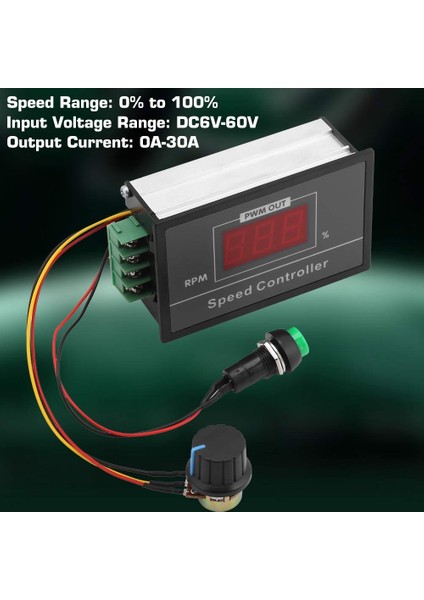 Dc 6-60V Pwm Dc Motor Hız Denetleyicisi (Pwm) Hız Ayarlanabilir Adımsız Vali Regülatörü, Motor Hız Denetleyicisi (Yurt Dışından) indirimleri