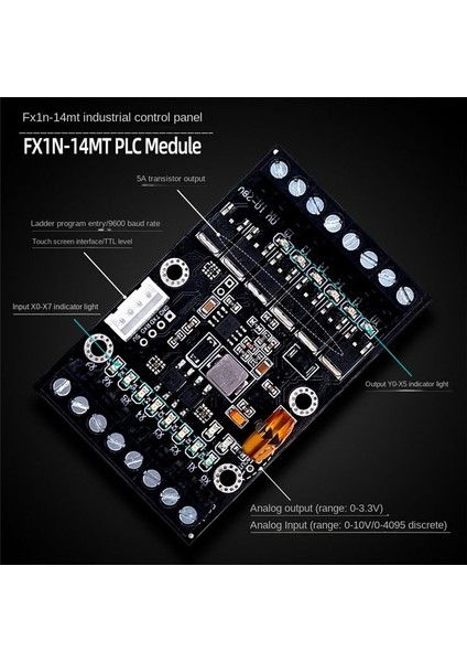 FX1N-14MT Plc Endüstriyel Kontrol Kartı Plc Modülü Analog Giriş / Kılavuz Rail Gecikme Rölesi Modülü (Yurt Dışından) fiyatları