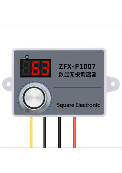 ZFX-P1007 Hız Regülatörü Ayarlanabilir 220V Fan Pwm Anahtarları Hız Denetleyicisi Saç Kremi Dijital Ekran Motor Redüktör (Yurt Dışından)