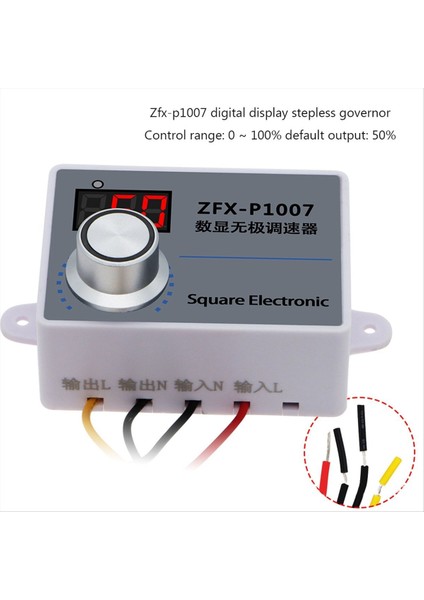 ZFX-P1007 Hız Regülatörü Ayarlanabilir 220V Fan Pwm Anahtarları Hız Denetleyicisi Saç Kremi Dijital Ekran Motor Redüktör (Yurt Dışından) indirimleri