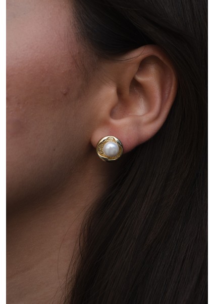 Inci Taşlı Minimal Çelik Küpe modelleri