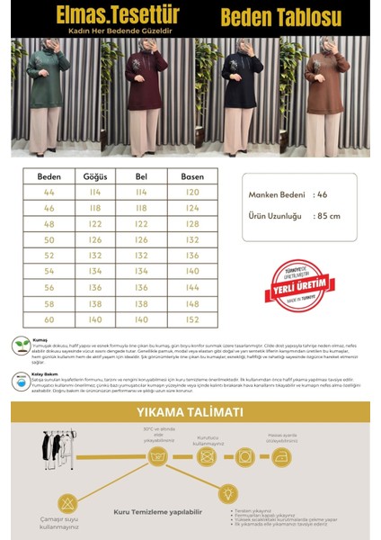 Kadın Büyük Beden Zincir Detaylı Taş Işlemeli Rahat Kalıp Esnek Kumaş Tunik modelleri