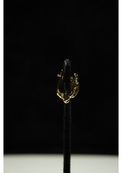 Zincir Formlu Minimal Çelik Küpe