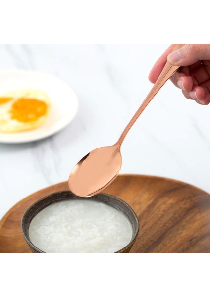 6 Parçalı Servis Stepware Silverware Seti, Servis Edens Seti, Kek Sunucusu, Yuvalı Servis Kaşık Gül Altın (Yurt Dışından) fırsatları
