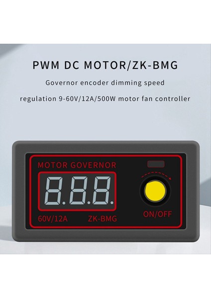 Pwm Dc Motor Hız Kontrolörü Motor Fan Denetleyicisi Ekran Motor Denetleyicisi 9-60V /12A /500W (Yurt Dışından) fırsatları