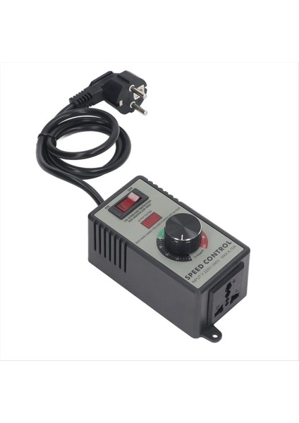 Ac Motor Hız Kontrolör Açısı Öğütücü Fan Değişken Hız Denetleyicisi 10A Universal Avrupa Fişi AC220 Ila 240V 4000W (Yurt Dışından)