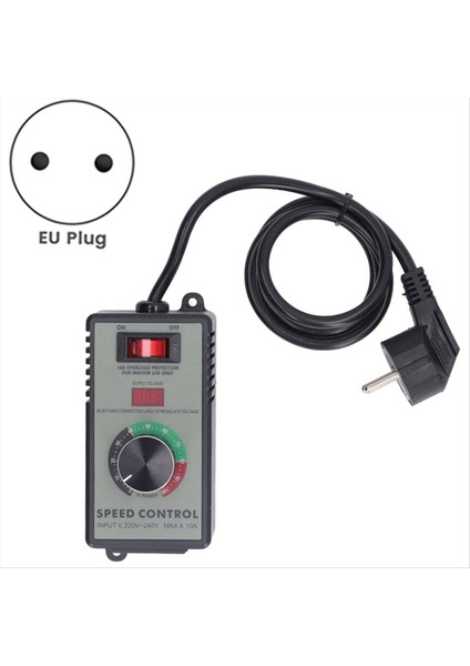 Ac Motor Hız Kontrolör Açısı Öğütücü Fan Değişken Hız Denetleyicisi 10A Universal Avrupa Fişi AC220 Ila 240V 4000W (Yurt Dışından) fiyatları