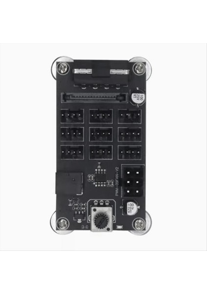 Bilgisayar Kılıfı Fan Hız Kontrolör Fan Modülü 9 Kanal Fan Hub Pwm Güçlü Şiddet Fan Hız Valisi Güç Kaynağı (Yurt Dışından)