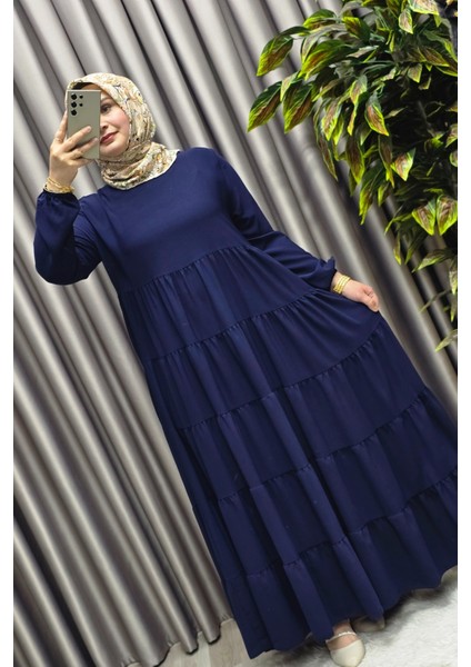 Kadın Tesettür Giyim Büyük Beden 5 Katlı Endonezya Krebi Elbise fiyatları