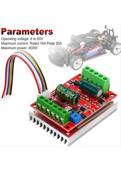 Dc 6-60V 400W Bldc Üç Fazlı Fırçasız Motor Kontrolör Pwm 12V 24V 48V Ileri/ters/durdurma/fren Işlevi (Yurt Dışından) fiyatları