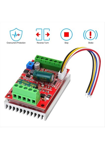 Dc 6-60V 400W Bldc Üç Fazlı Fırçasız Motor Kontrolör Pwm 12V 24V 48V Ileri/ters/durdurma/fren Işlevi (Yurt Dışından) indirimleri