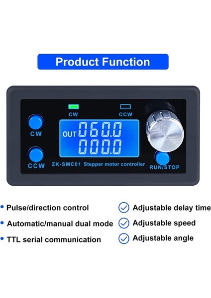 Dc 5-30V Cnc Step Motor Denetleyicisi, NEMA42/57 Motor Için Hd Ekran Takımlı Ayarlanabilir Step Motor Kontrol Modülü (Yurt Dışından) fırsatları