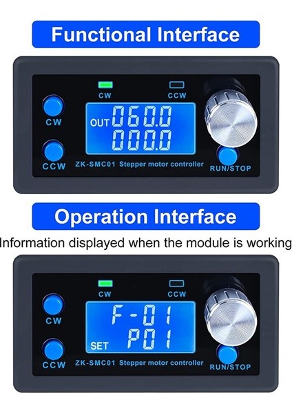 Dc 5-30V Cnc Step Motor Denetleyicisi, NEMA42/57 Motor Için Hd Ekran Takımlı Ayarlanabilir Step Motor Kontrol Modülü (Yurt Dışından) indirimleri