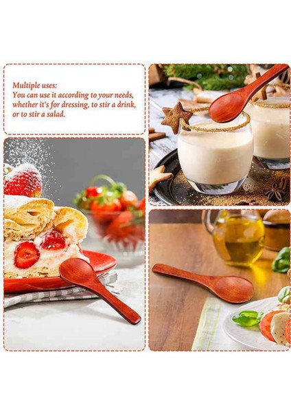 15 Adet Küçük Ahşap Kaşıklar Kısa Saplı Kahve Kaşık Mutfak Yemekleri Dondurma, Şeker, Bal, Vb. (Yurt Dışından) fırsatları