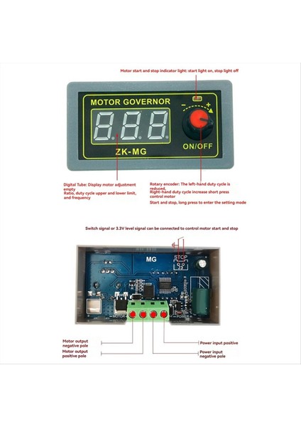 DC5V-30V 12V 24V 5A Dc Motor Denetleyicisi Pwm Ayarlanabilir Hız Dijital Ekran Kodlayıcı Görev Oranı Frekansı Zk-Mg (Yurt Dışından) indirimleri