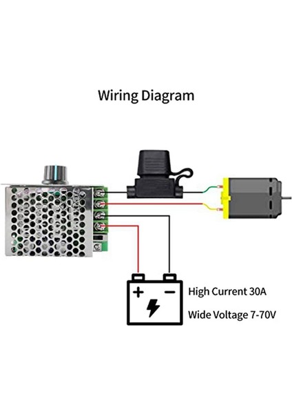 Dc Motor Hız Denetleyicisi Pwm Denetleyicisi, 7-70V 30A Ayarlanabilir Pwm Motor Hız Regülatörü 12V 24V 36V 48V (Yurt Dışından) indirimleri