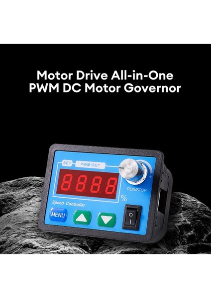 DC6-55V 20A Pwm Motor Hız Denetleyicisi Ileri ve Ters Fonksiyonlar Ayarlanabilir Regülatör Jeneratör Motor Valisi (Yurt Dışından)