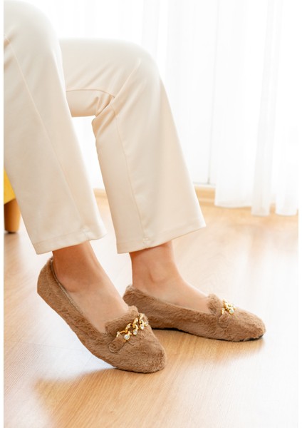 Yumuşak Peluş Kadın Taşlı Ev Babeti Hafif Taban Panduf Ev Pandufu fırsatları