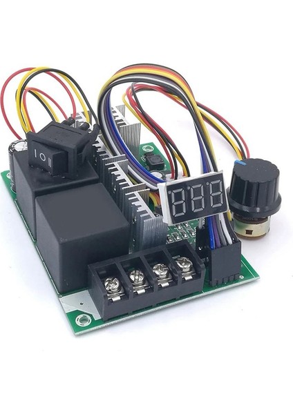 Pwm Dc Motor Hız Kontrolörü Dc 10 -55V Dijital LED Ekran 0-100% Ayarlanabilir Sürücü Modülü Giriş 40A 12V 24V 36V 48V (Yurt Dışından) modelleri