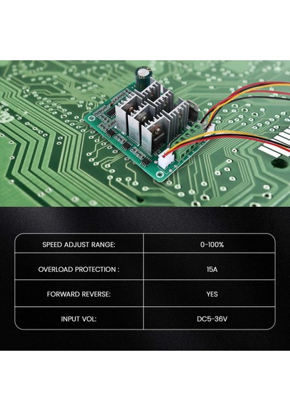 Bldc Üç Fazlı Fırçasız Sensörsüz Motor Kontrolör BL01 15A Şiddet Fan Modülasyonu DC5V6V9V12V36V Ileri ve Ters (Yurt Dışından) modelleri