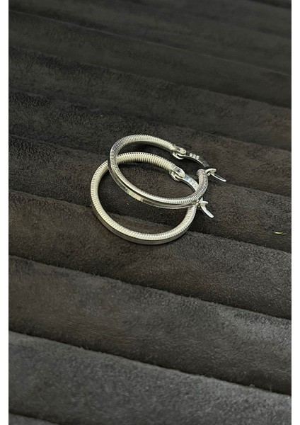 Gümüş Iç Çap 2 cm Ajda Model Halka Küpe