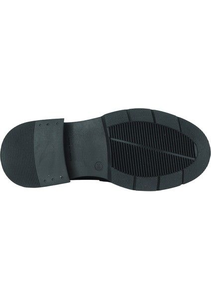 257003 Hakiki Deri Loafer Kadın Ayakkabı Tokalı Fırfırlı modelleri