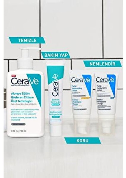 Akneye Eğilim Gösteren Ciltler İçin Özel Temizleyici 2x236 ml Dermatolog Onaylı fiyatları
