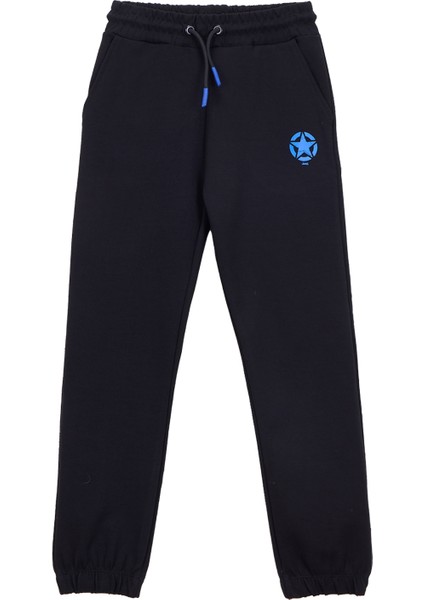 Lastikli Paça Siyah Erkek Çocuk Eşofman Altı J5WB-EA7765