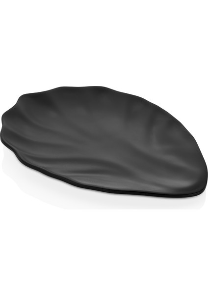 34034.BL - Terra Vinea 2'li Siyah Servis Tabağı 34x25 cm, Thermoset Melamin