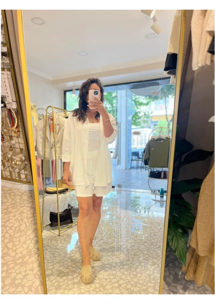 Takım Keten Gömlek+Şort fırsatları