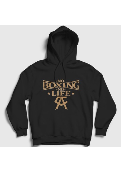 Unisex Siyah No Boxing No Life Canelo Alvarez Kapüşonlu Sweatshirt