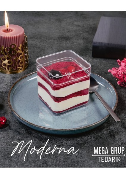 Magnolia Cup 250CC Moderna 12Lİ Mika Kase+Kapak