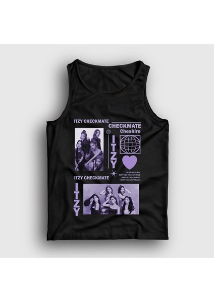 Unisex Siyah Poster K Pop Itzy Atlet