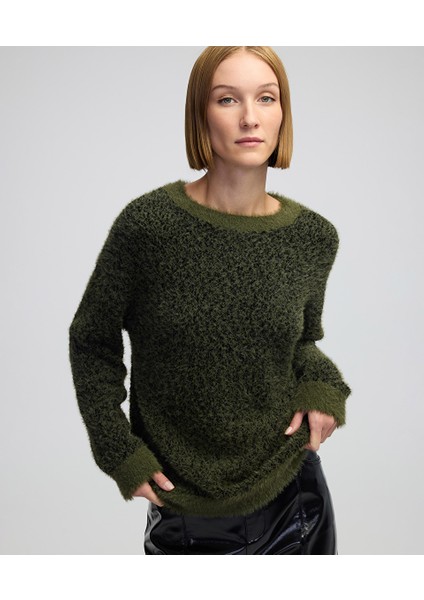 Dokulu colorblock kazak IW6240050310022