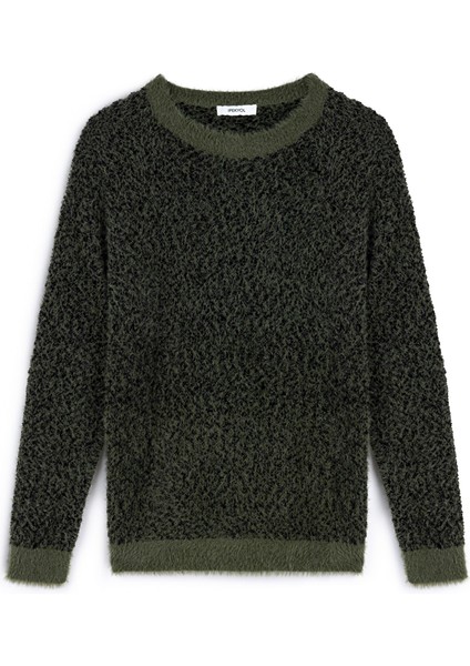 Dokulu colorblock kazak IW6240050310022 indirimleri