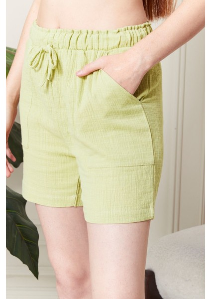 Soft %100 Koton Kumaş Şort Gömlek Takım