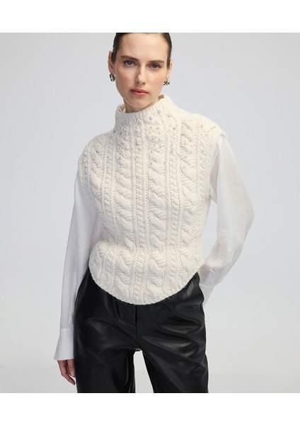 Karma aksesuarlı süveter IW6240050300018 fiyatları