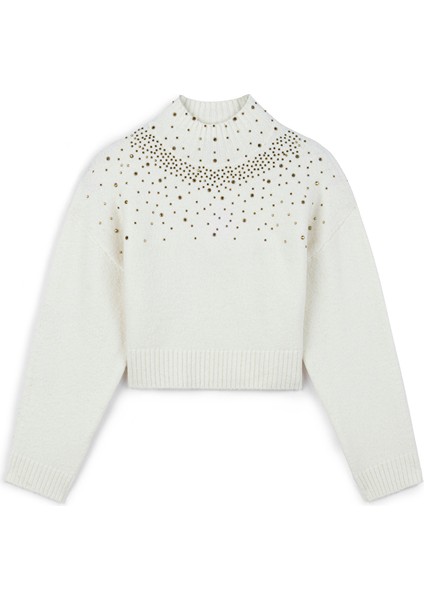 Hotfix baskılı crop triko IW6240050422018 indirimleri