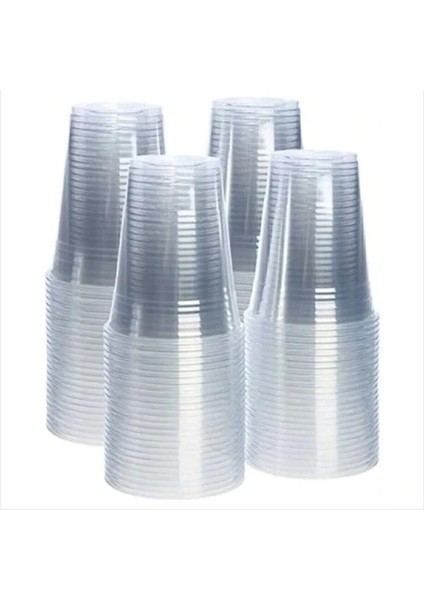 1500 Adet Plastik Pet Bardak Gramajlı Sağlam & Dayanıklı Tek Kullanımlık Soğuk ve Sıcak Meşrubat Bardağı