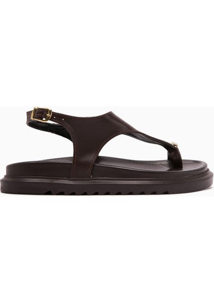 Vanda Kahve Tokalı Parmak Arası Kadın Sandalet fiyatları