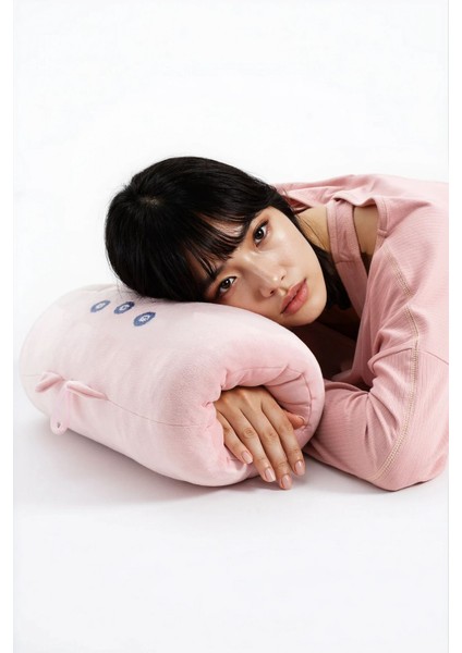 Kadın Pudra Raporlu Kaşkorse Doku Seoul 3 Lü Pijama Takım