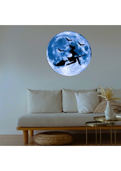 Kişiselleştirilebilir LED Işıklı Epoksi Katmanlı Tablo Cadı Dolunay fiyatları