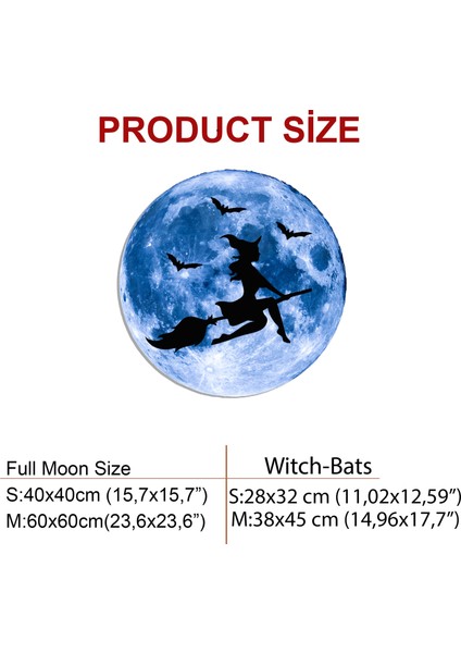 Kişiselleştirilebilir LED Işıklı Epoksi Katmanlı Tablo Cadı Dolunay fırsatları