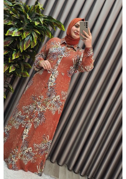 Kadın Tesettür Büyük Beden Giyim Palmiye Gömlek Elbise modelleri