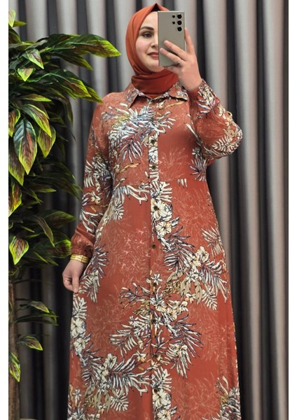 Kadın Tesettür Büyük Beden Giyim Palmiye Gömlek Elbise fırsatları