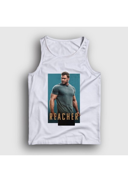 Unisex Beyaz Poster Reacher Alan Ritchson Atlet