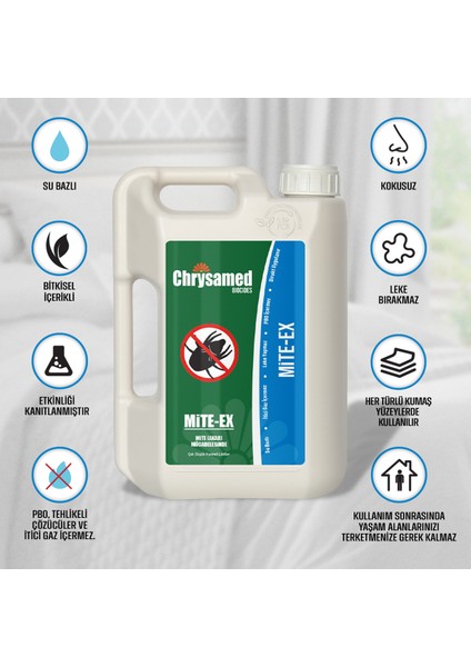 Mite-Ex Mite ( Akar ) Mücadelesi İçin 2 lt Böcek Haşere İlacı fiyatları