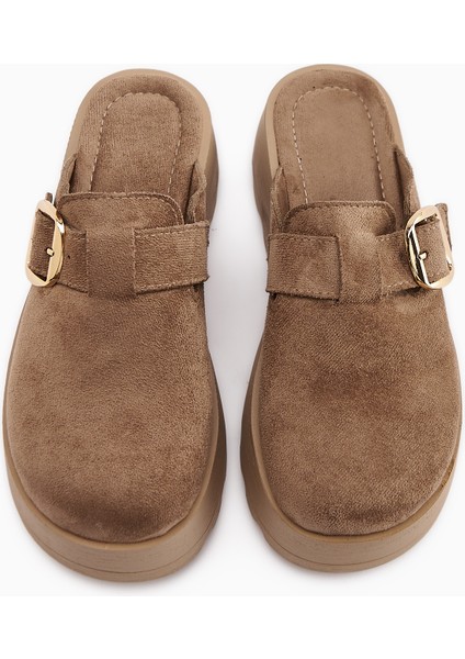 Clara Vizon Süet Tokalı Kadın Terlik indirimleri